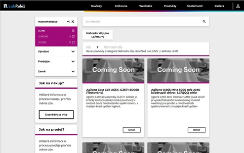 Náhradní díly pro LC/MS – špičkové komponenty skladem