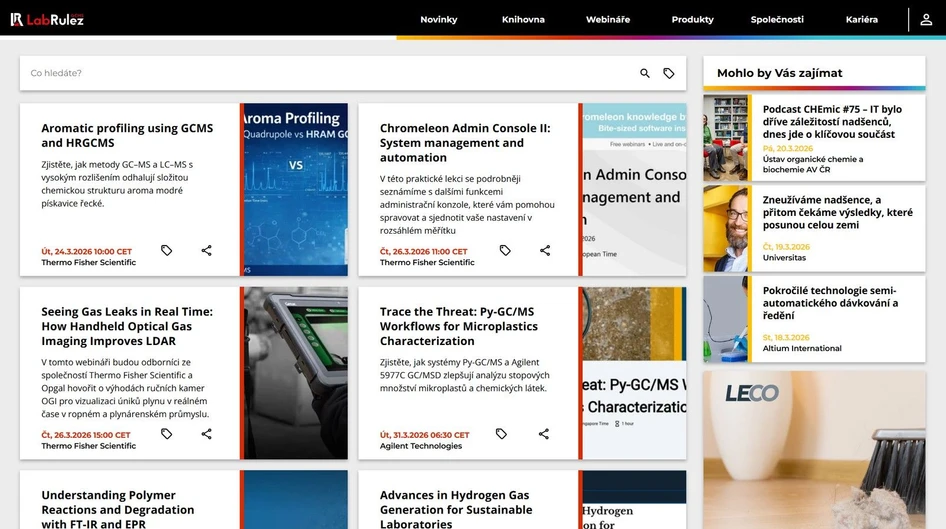 <p>LabRulez: Webináře LabRulezGCMS týden 13/2026</p>