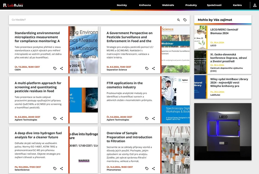 <p>LabRulez: Webináře LabRulezGCMS týden 19/2024</p>
