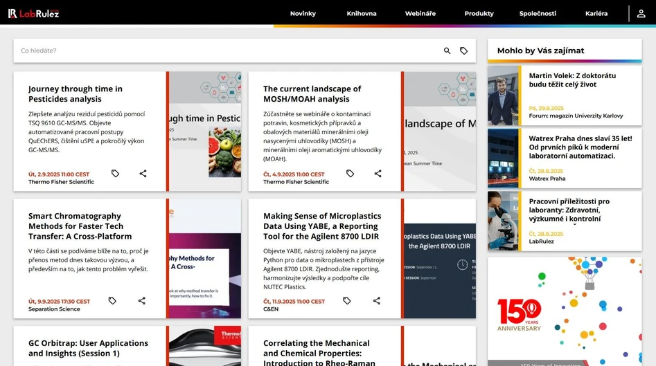 <p>LabRulez: Webináře LabRulezGCMS týden 36/2025</p>