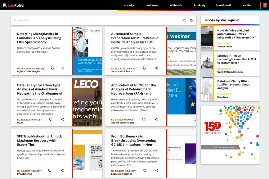 <p>LabRulez: Webináře LabRulezGCMS týden 9/2025</p>