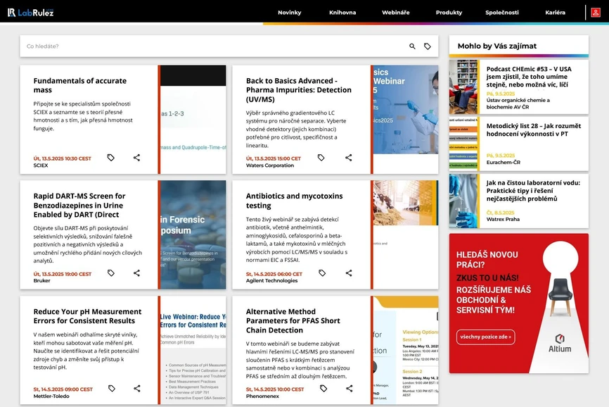 <p>LabRulez: Webináře LabRulezLCMS týden 20/2025</p>
