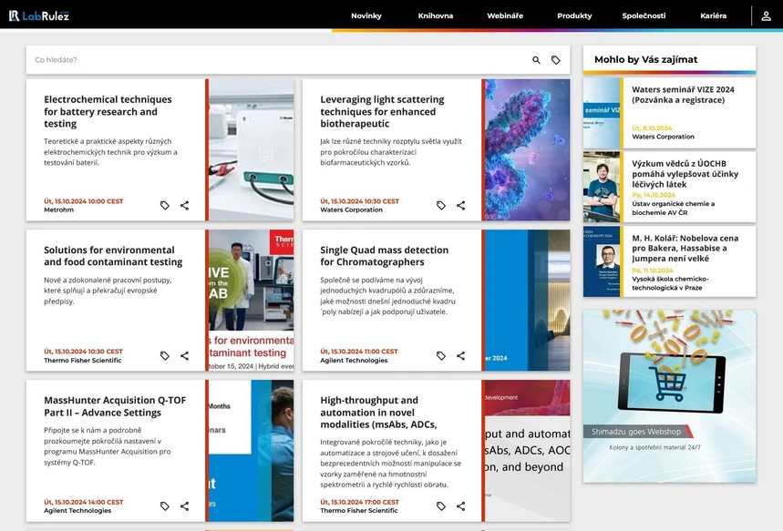 <p>LabRulez: Webináře LabRulezLCMS týden 42/2024</p>