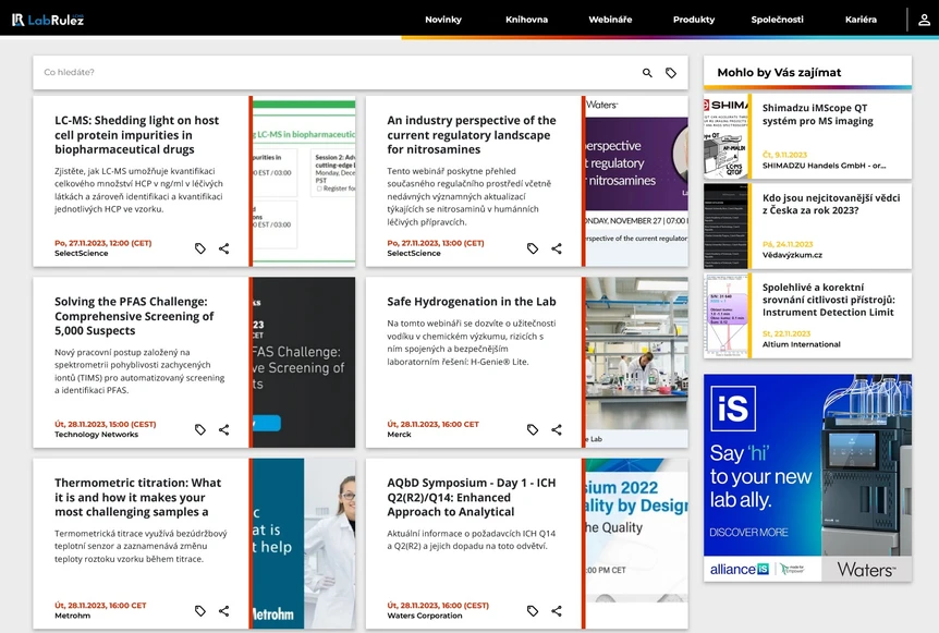 <p>LabRulez: Webináře LabRulezLCMS týden 48/2023</p>
