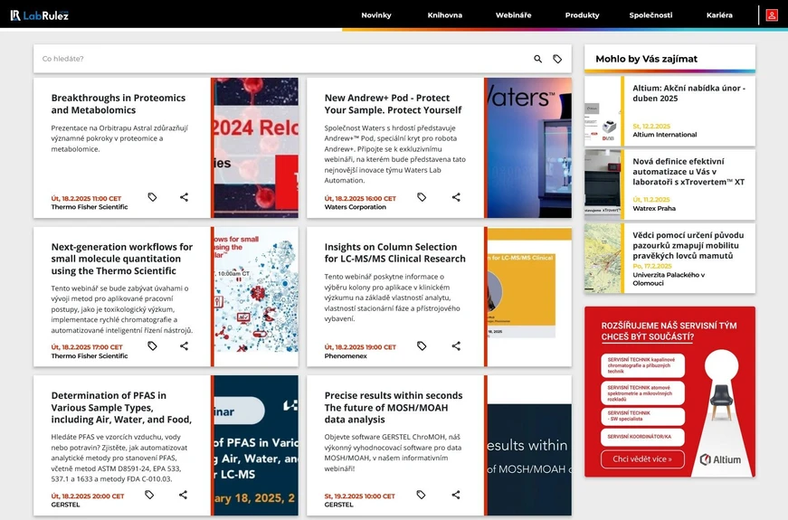 <p>LabRulez: Webináře LabRulezLCMS týden 8/2025</p>