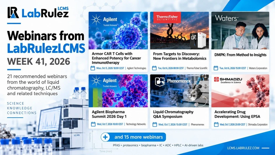 <p>LabRulez / AI: Webinars LabRulezLCMS Week 41/2026</p>
