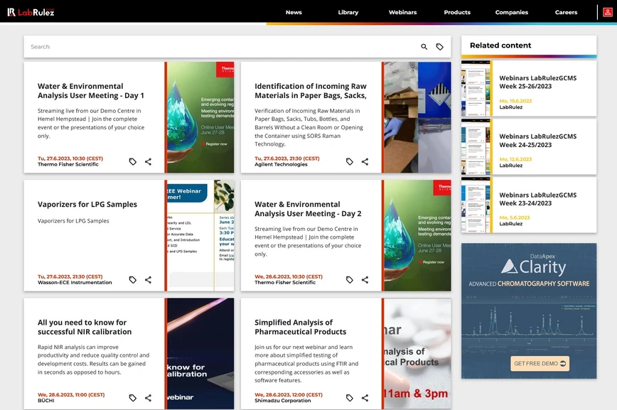 <p>LabRulez: Webinars LabRulezGCMS Week 26/2023</p>
