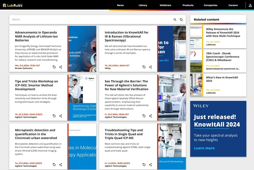 <p>LabRulez: Webinars LabRulezICPMS Week 8-9/2024</p>
