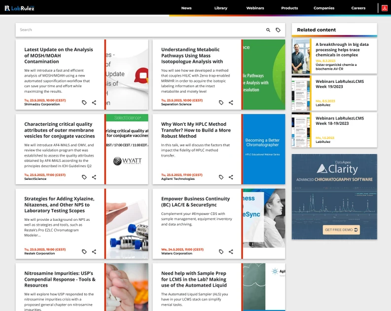 <p>LabRulez: Webinars LabRulezLCMS Week 21/2023</p>