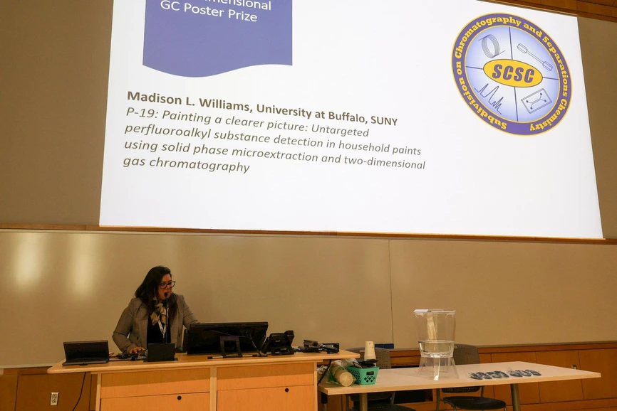 MDCW: 17th MDCW 2026 (Day 3): GC Poster Prize - Madison L. Williams (The State University at Buffalo New York), Comparison of solid phase microextraction coatings for headspace extraction of volatile perfluoroalkyl substances using one- and two-dimensional gas chromatography