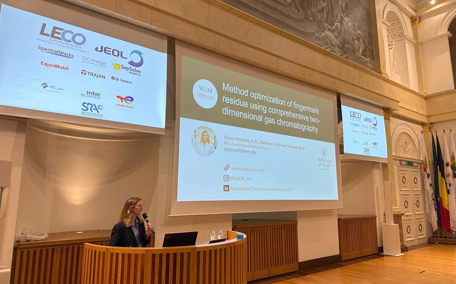 MDCW: Emma Macturk - Method optimization of fingermark residue using comprehensive two-dimensional gas chromatography