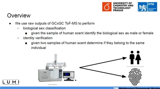 Sex and person identity recognition from GC×GC analysis of scent samples (Jan Hlavsa, MDCW 2025)
