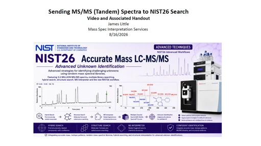 Sending MS/MS (Tandem) Spectra to NIST26 Search