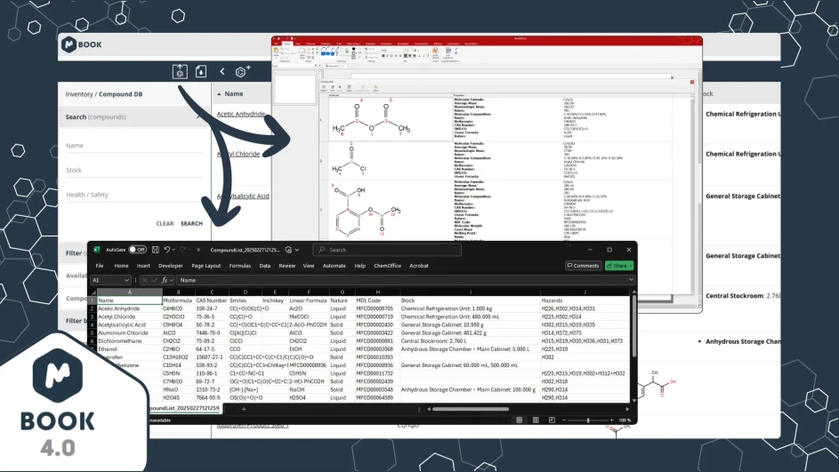 Mestrelab Research: Figure 6. Export Compound DB as CSV or SDF files