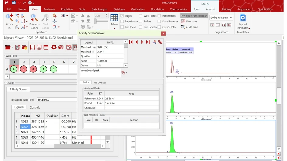 Mestrelab Research: Mestrelab Mnova Gears – Affinity Screen software.