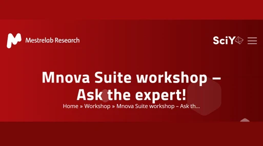 Mnova Suite workshop – Ask the expert!