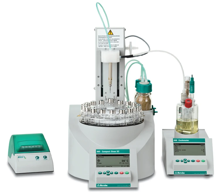 Metrohm: 885 Compact Oven Sample Changer pro přípravu vzorků coulometrů Karl Fischer Titrando