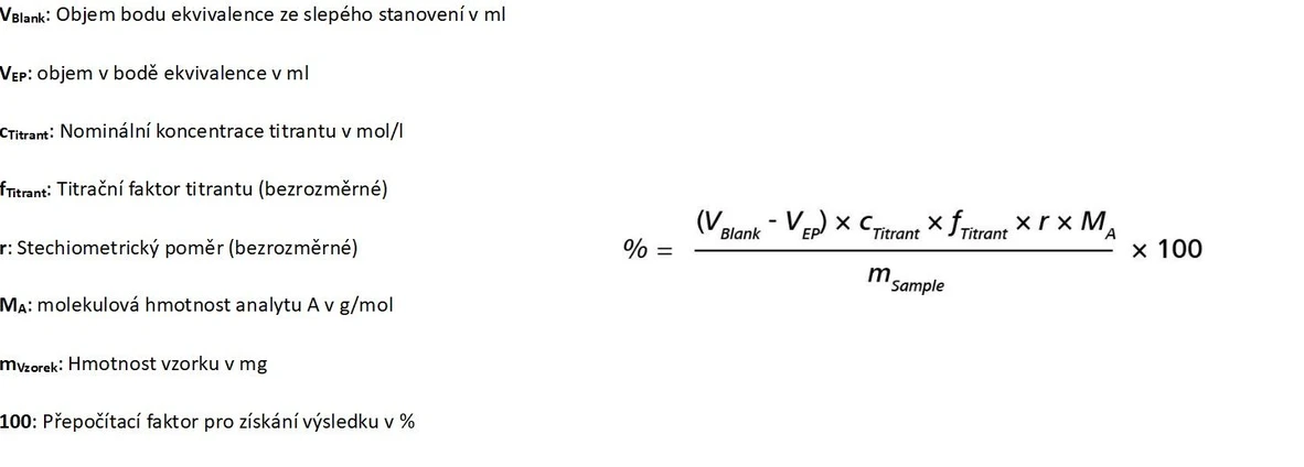Metrohm: Vzorec