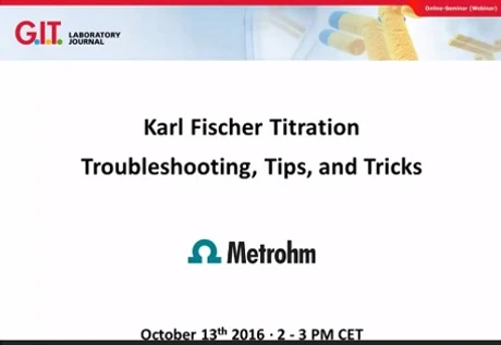 Karl Fischer titration: Troubleshooting