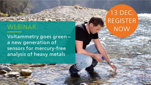 Voltammetry goes green – mercury-free analysis of heavy metals