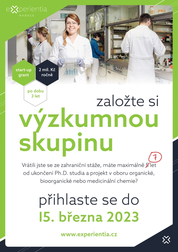 Nadace Experientia:  Start-up granty Nadace Experientia 2023