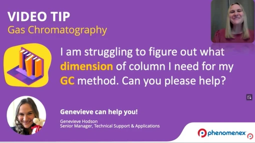 How to Choose GC Column Dimensions