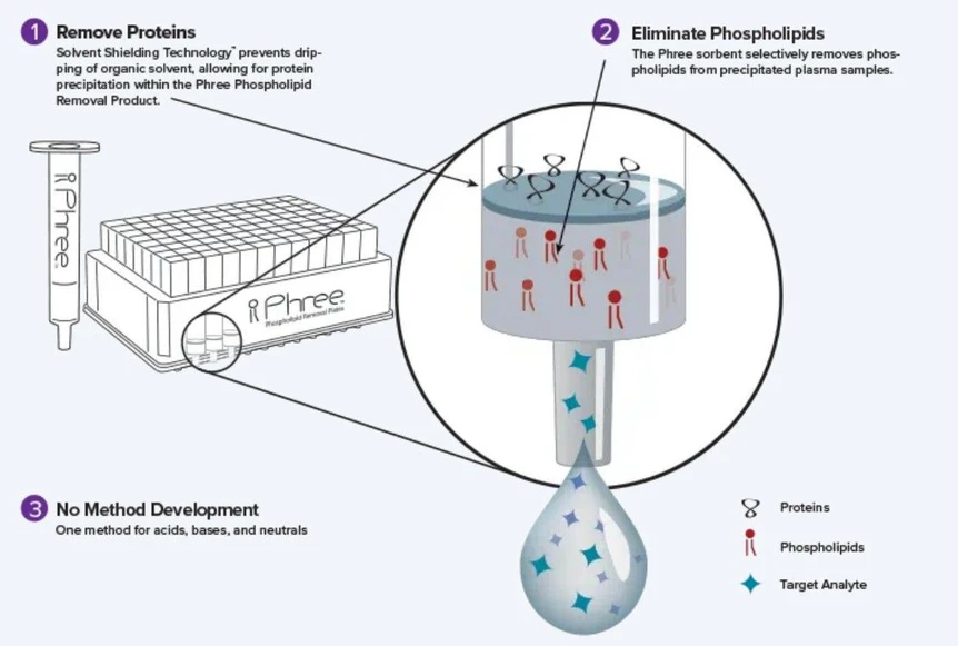 Phenomenex: Phree Phospholipid Removal Solutions - How Phree Works