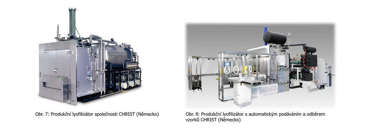 Pragolab: Obr. 3: Produkční lyofilizátory společnosti CHRIST (Německo)