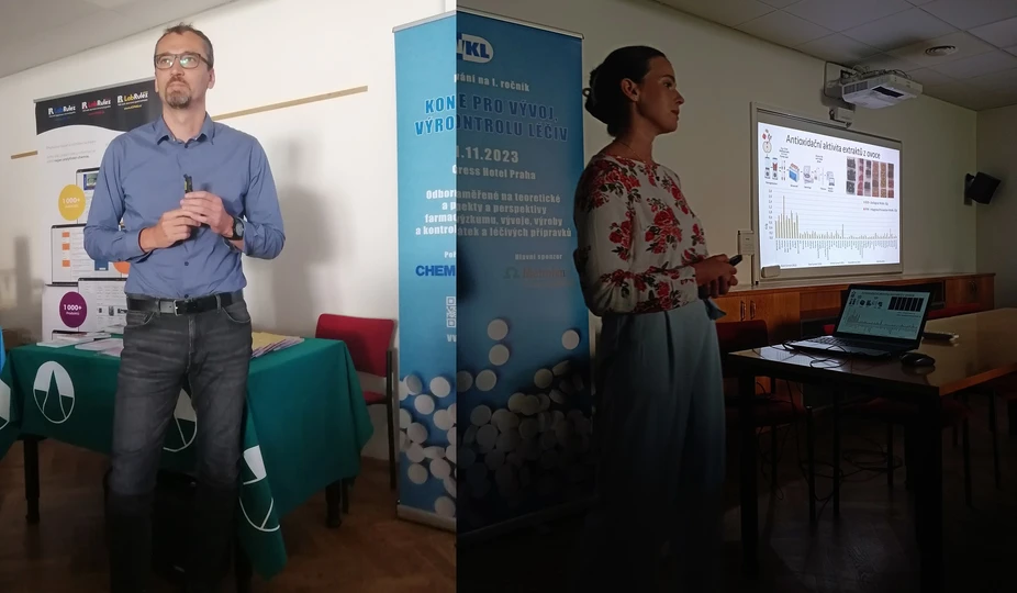 Radanal: Mgr. Jiří Grúz, Ph.D. (Univerzita Palackého) a Bc. Kateřina Veselá (Radanal)