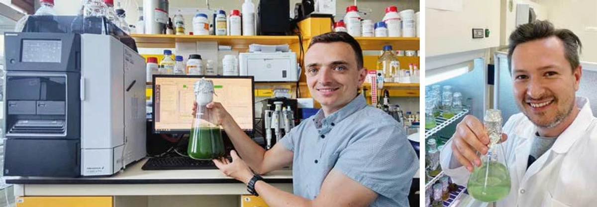 Shimadzu: A. Kamiński (laboratoř metabolomiky) a M. Adamski (laboratoř Botanického ústavu)