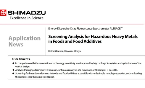 Screeningová analýza nebezpečných těžkých kovů v potravinách a potravinářských přídatných látkách