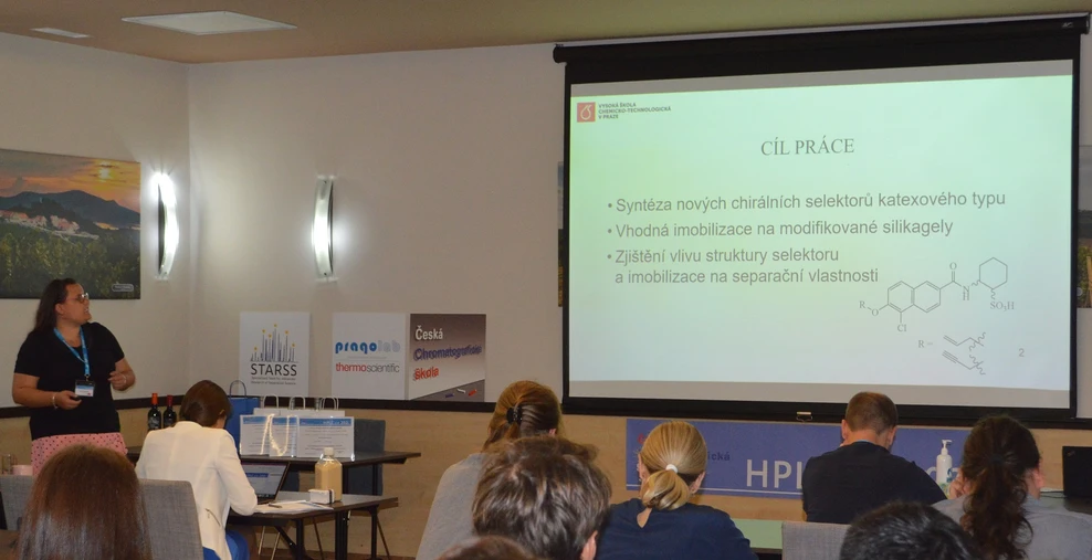 Syntéza a vyhodnocení separačních vlastností nových chirálních katexů (J. Herciková)