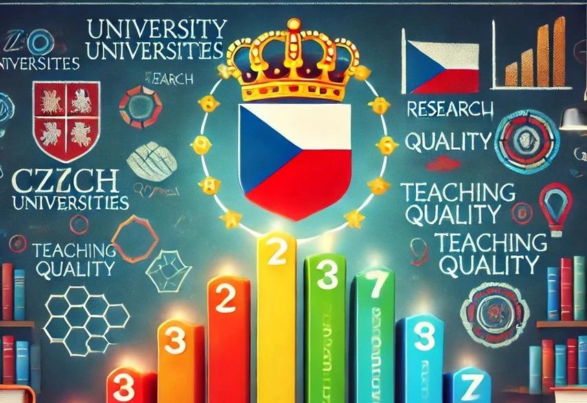 Vědavýzkum.cz/AI: THE World University Rankings 2025: České školy potřebují zlepšit hlavně reputaci