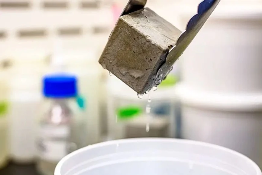 University of Notre Dame / Matt Cashore: Doudrick’s lab investigates leaching of PFAS from pavements that occurs during precipitation events.
