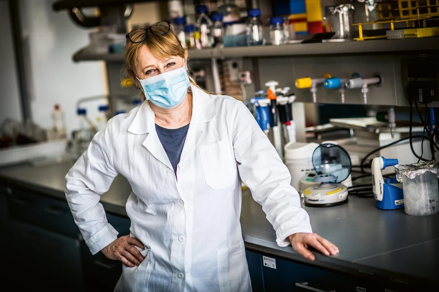 <p>Vesmír/Luboš Wišniewski (UK): <strong>RNDr. Ruth Tachezy, Ph.D.</strong> (*1964) Vystudovala Přírodovědeckou fakultu UK v Praze, obor molekulární biologie a genetika. Pracovala v Ústavu sér a očkovacích látek na oddělení experimentální virologie, které se později po privatizaci ÚSOL stalo součástí Ústavu hematologie a krevní transfúze. Od roku 1998 vede Národní referenční laboratoř pro papilomaviry a polyomaviry a zastupuje ÚHKT v neziskové mezinárodní organizaci ECCA, která se zabývá prosazováním správné preventivní strategie předcházející karcinomu děložního hrdla. Od roku 2014 je zaměstnána též na Přírodovědecké fakultě UK v Praze jako výzkumný pracovník, vede výzkumnou skupinu ve vědeckém centru BIOCE V a přednáší. Od roku 2019 vede katedru genetiky a mikrobiologie. Účastní se práce apolitického, nezávislého týmu expertů Iniciativa Sníh, která má za cíl „spolupracovat na ochraně zdraví i na zmírnění dopadů pandemie SAR S-CoV-2“ (www.iniciativa-snih.cz).</p>
