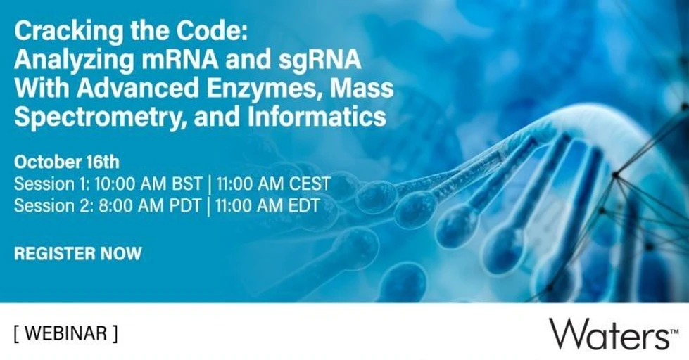 Waters: Analyzing mRNA and sgRNA with Advanced Enzymes, Mass Spectrometry, and Informatics