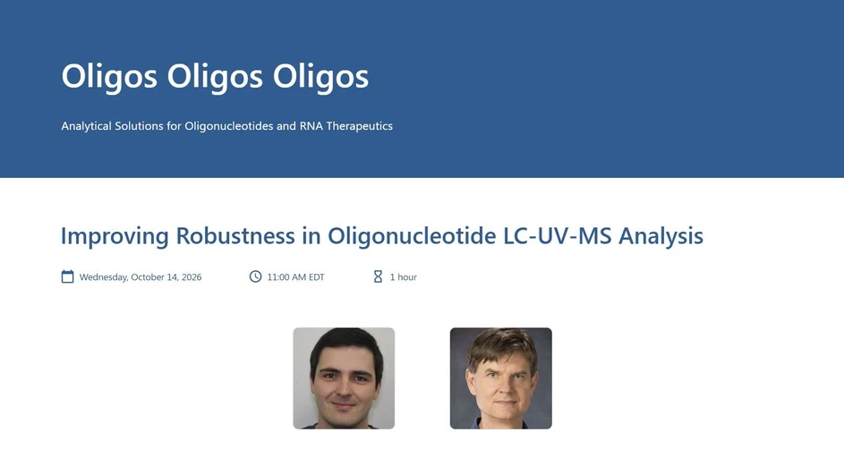 Waters Corporation and Synthon: Improving Robustness in Oligonucleotide LC-UV-MS Analysis