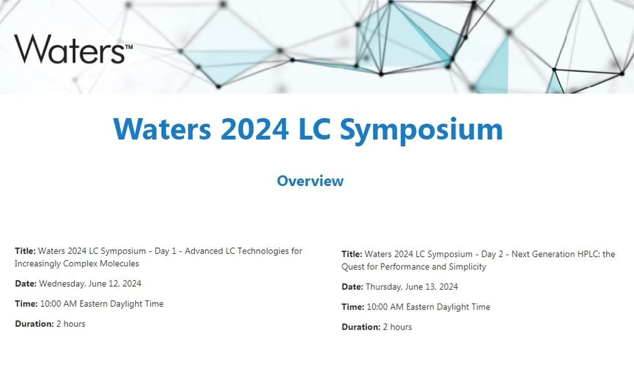 Waters Corporation: Waters 2024 LC Symposium